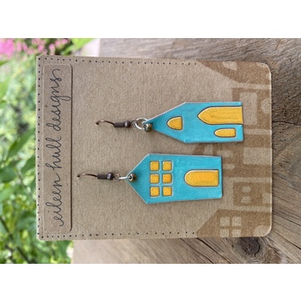Picture of Explore Jewelry Making: Working with Leather - Inked Leather Earrings - Free Online