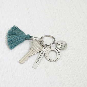 Picture of Explore Jewelry Making: Metal Stamping - Hand-Stamped Word Traveler Key Chain - Free Online